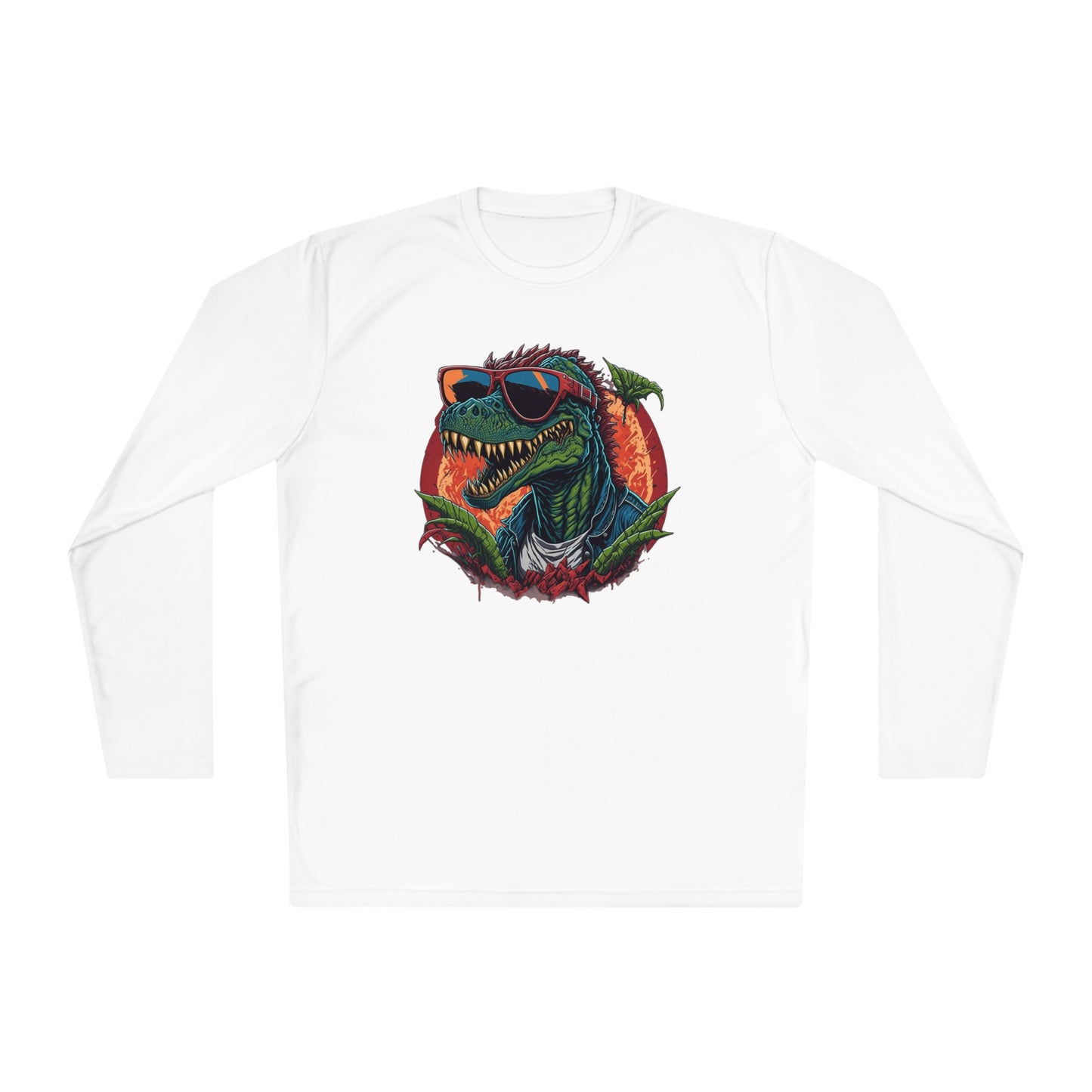 Cool Dinosaur Adult Long Sleeve Tee