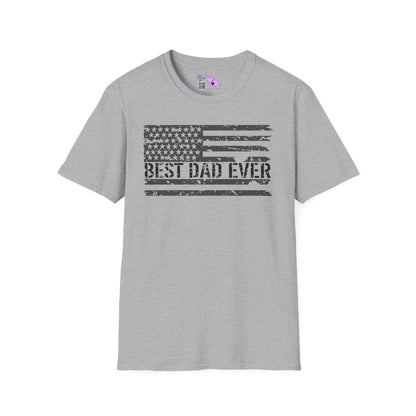 Best Dad Ever (Flag) Adult T-shirt