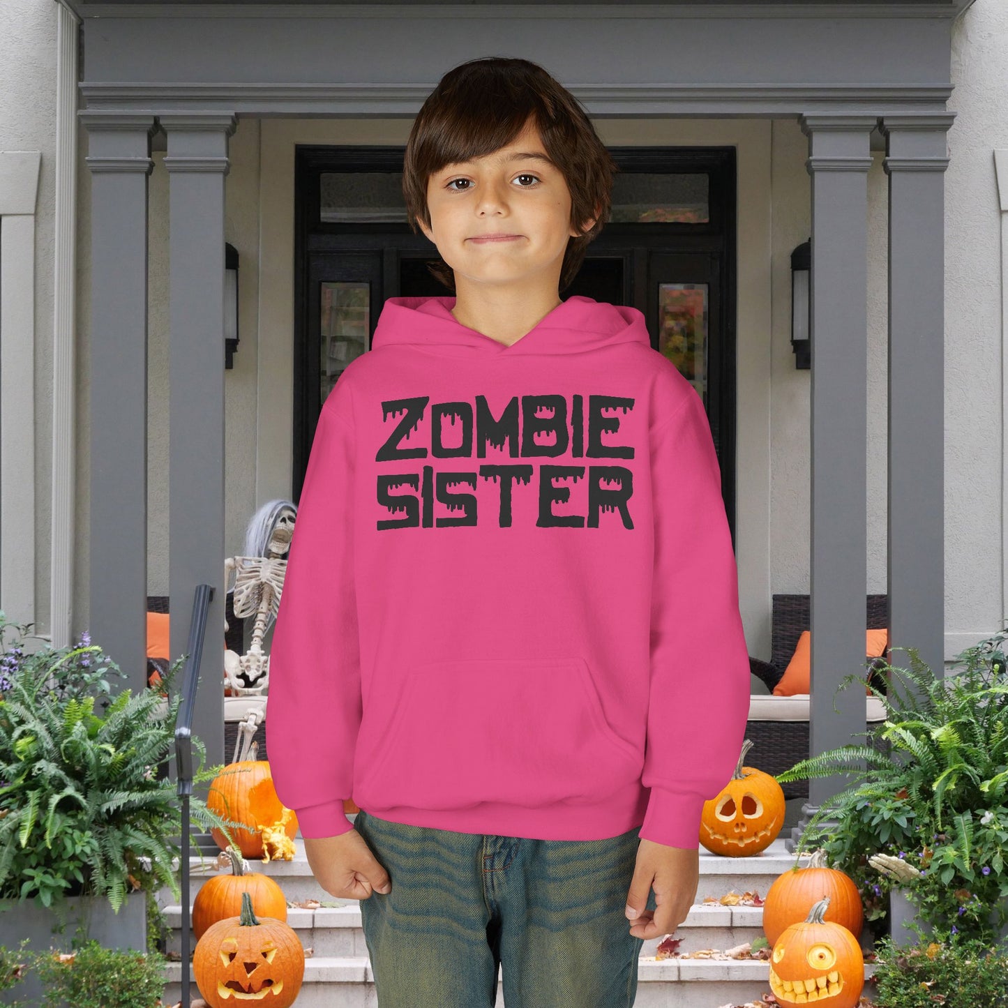 ""Zombie Sister Youth Heavy Blend Hoodie
