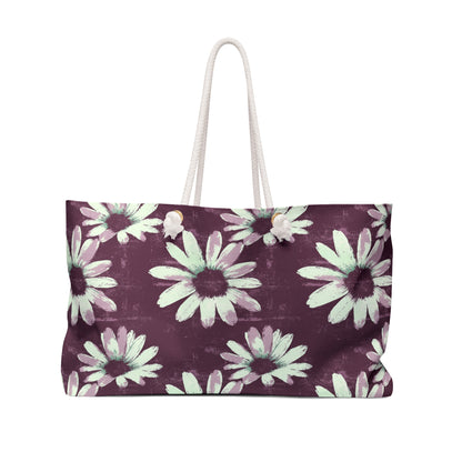 Purple Tide Petals Weekender Bag