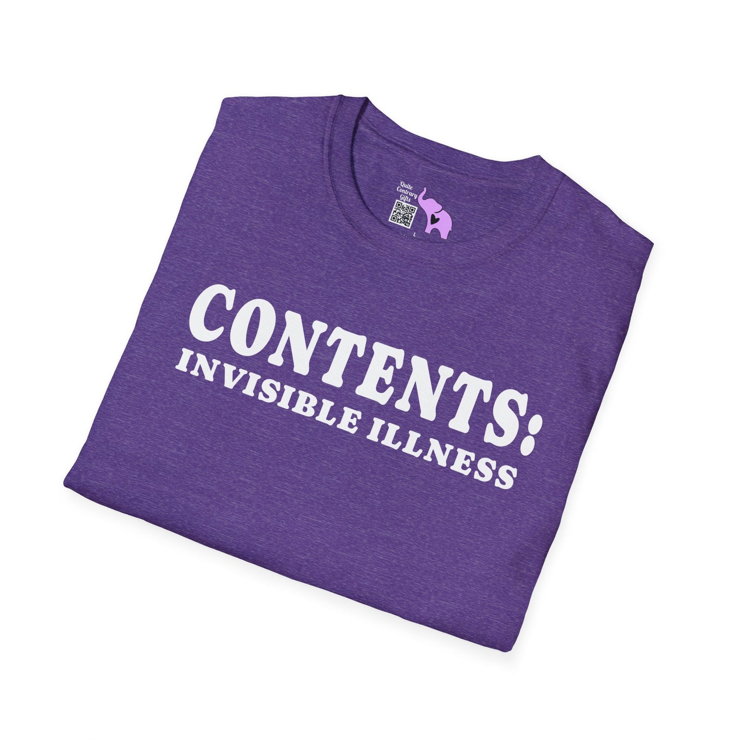 Contents: Invisible Illness Adult T-shirt