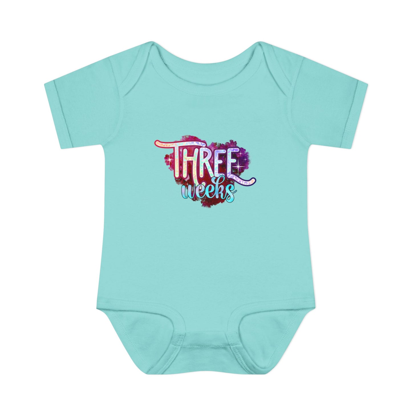 Stardust Baby Milestone Bodysuit-Three Weeks
