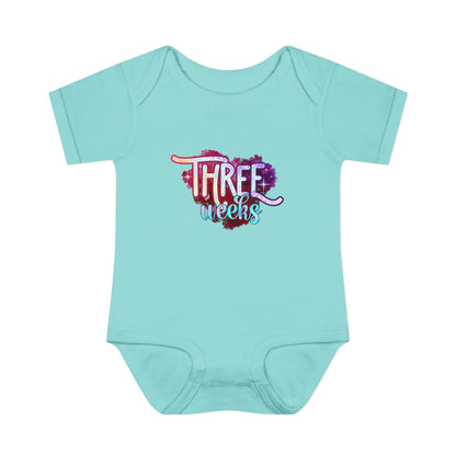Stardust Baby Milestone Bodysuit-Three Weeks