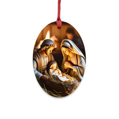 Beautiful Nativity Wooden Ornaments