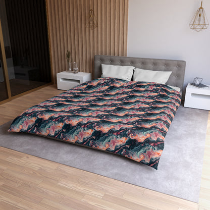 Pink Venom Marble Microfiber Duvet Cover