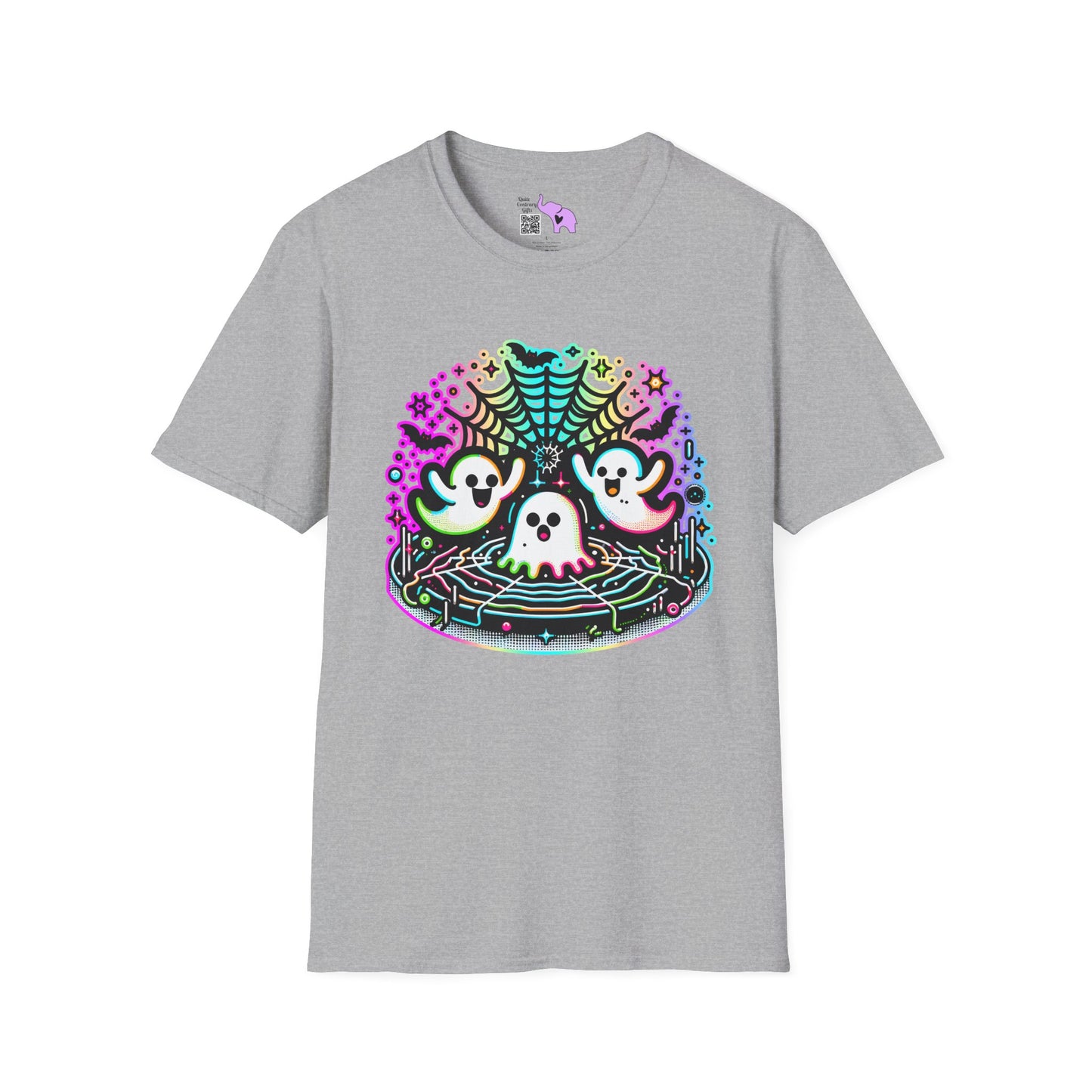 Neon Boo Adult T-shirt