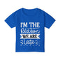 I'm The Reason We Are Late Heavy Cotton™ Toddler T-shirt