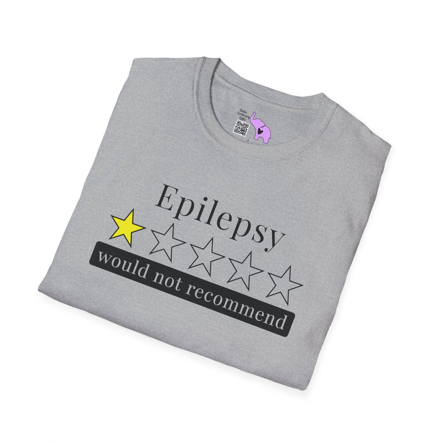 Epilepsy 1 Star Would Not Recommend Adult T-shirt