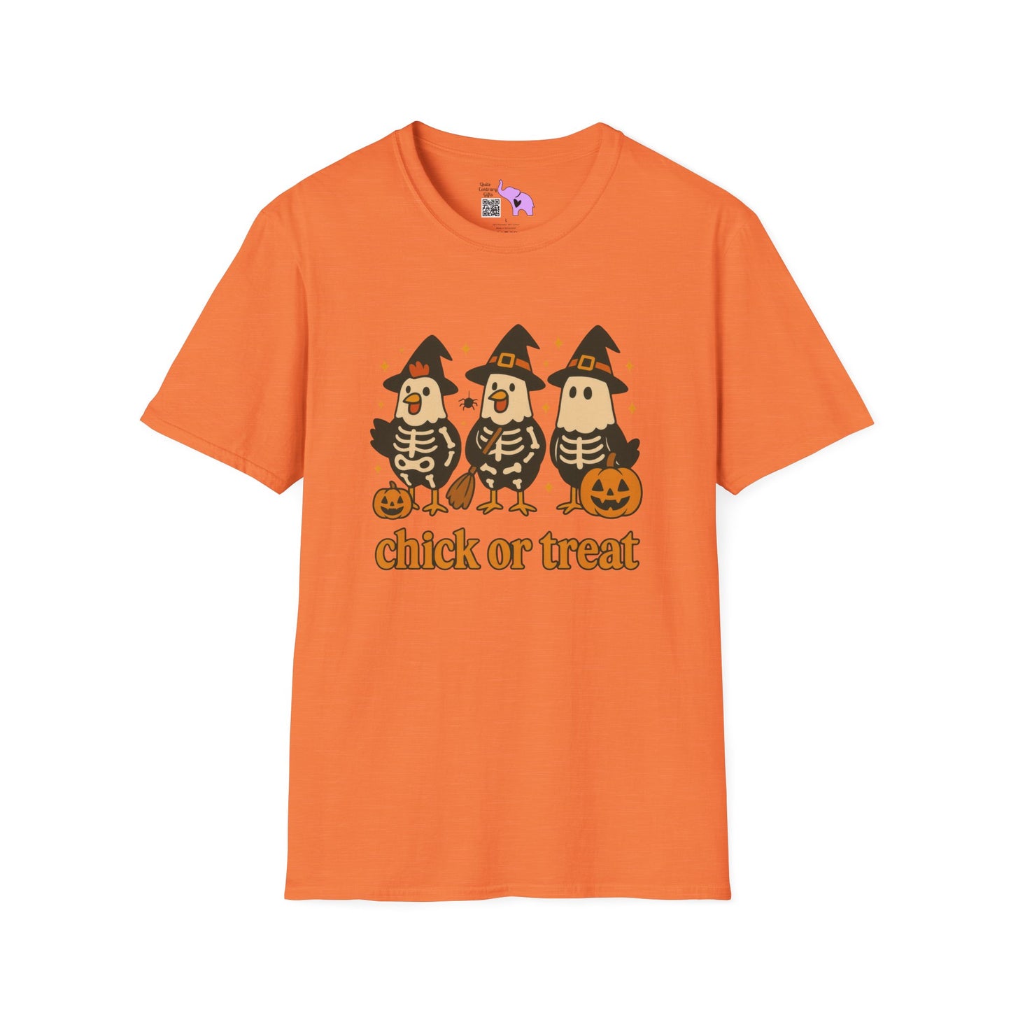 Chick or Treat (Skeleton Chicks) Adult T-shirt