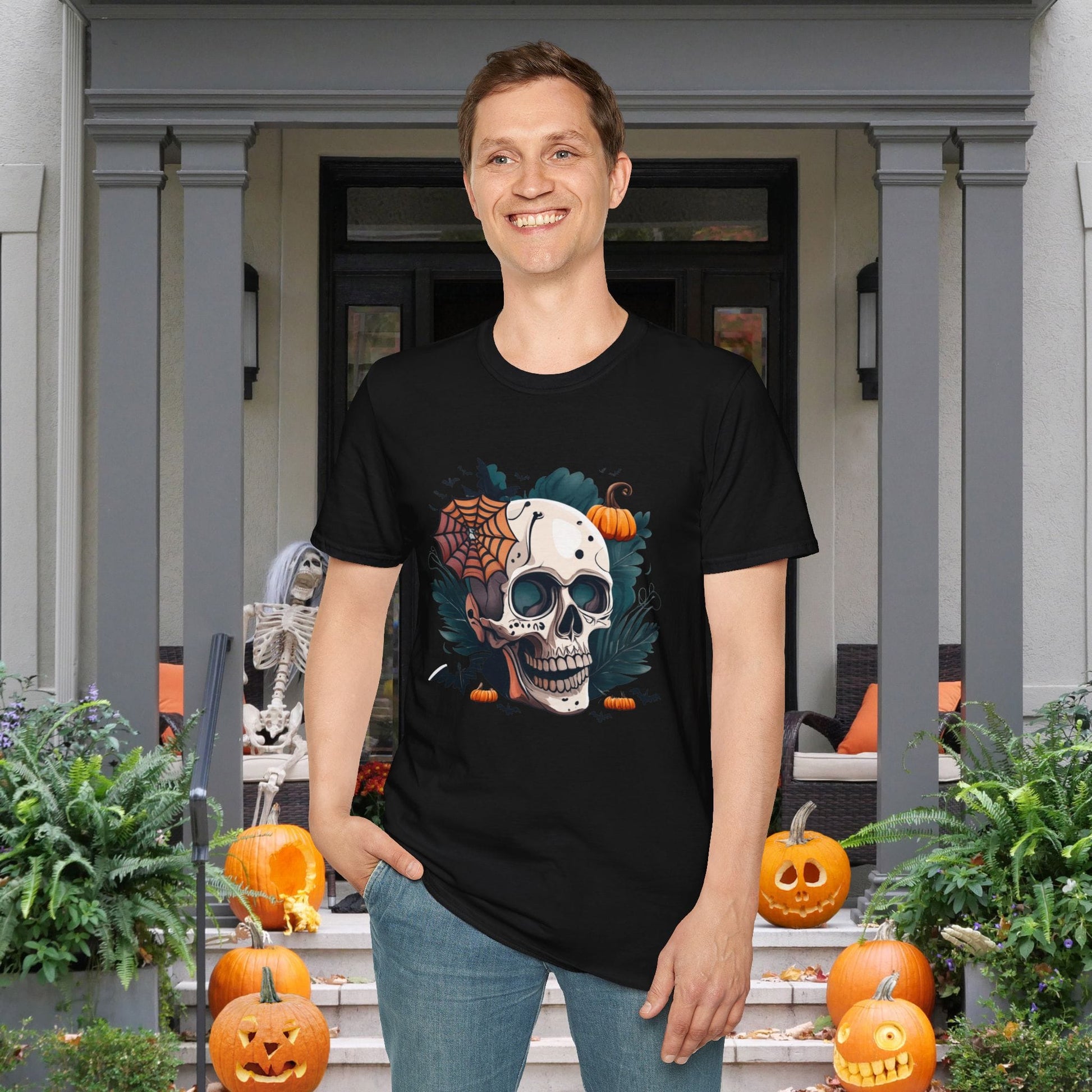 Colorful Skull Adult T-shirt