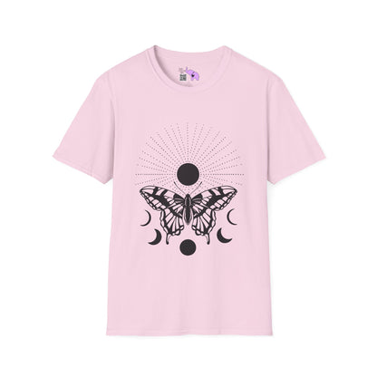 Butterfly w/Sun, Moon, & Stars Adult T-shirt