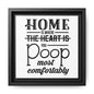 Home Is Where You Poop Most Comfortably Canvas Bathroom Art