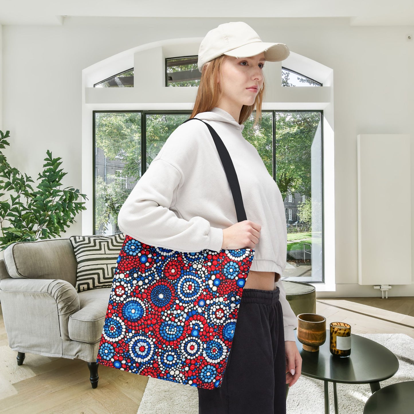Patriot Pulse Canvas Tote Bag
