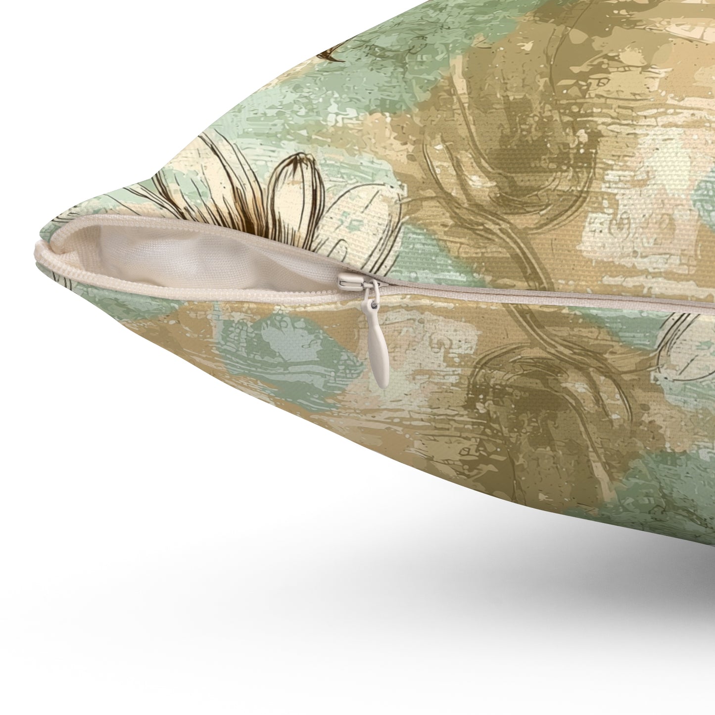 Worn Meadow Daisies Throw Pillow