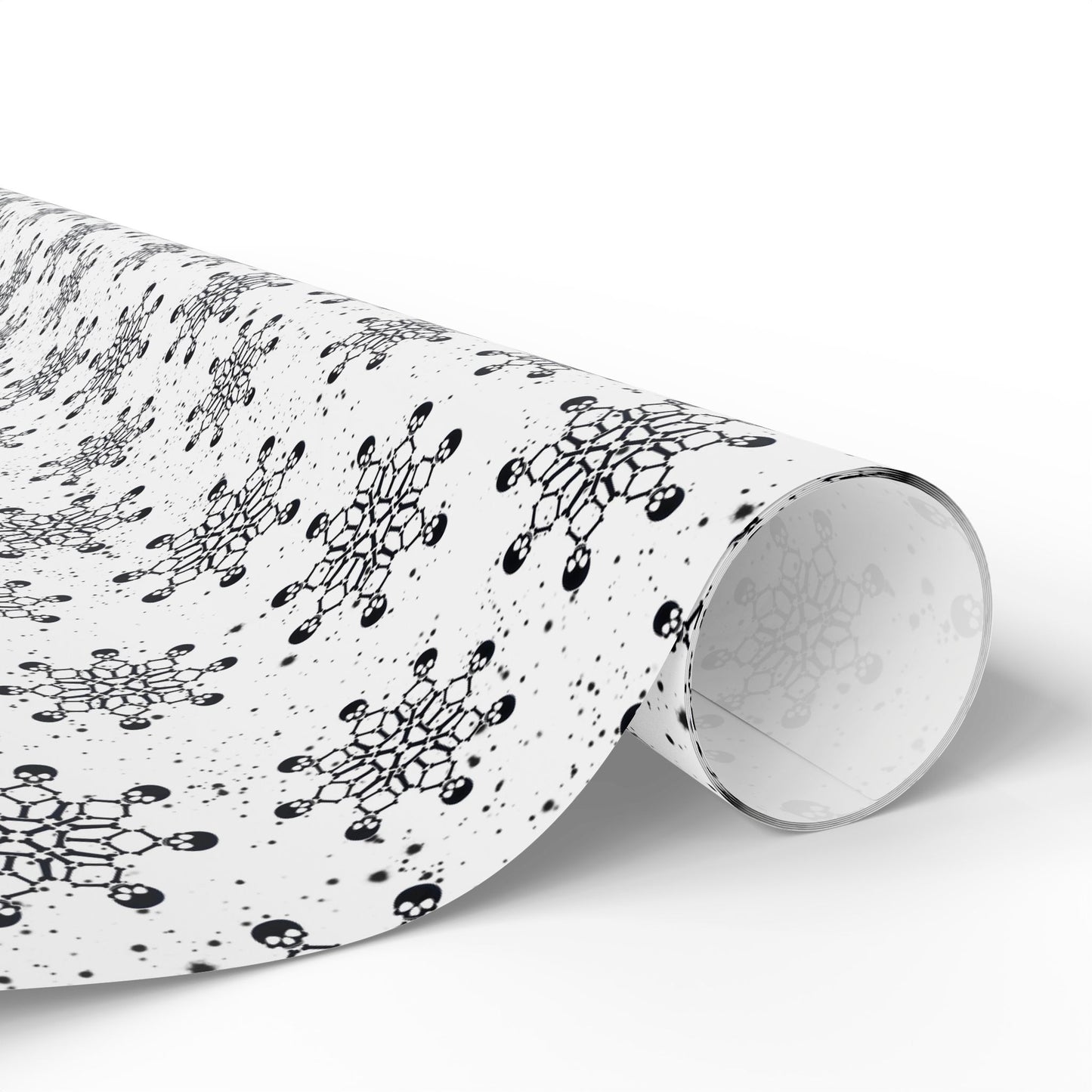 Skull Snowflakes Wrapping Paper