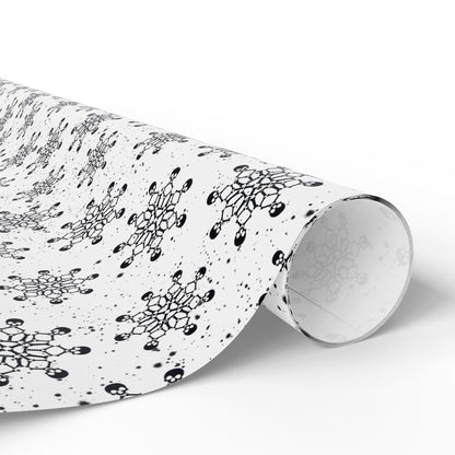 Skull Snowflakes Wrapping Paper