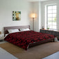 Midnight Poinsettia Garden Comforter