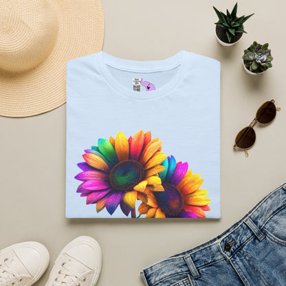 Colorburst Flowers Adult T-shirt