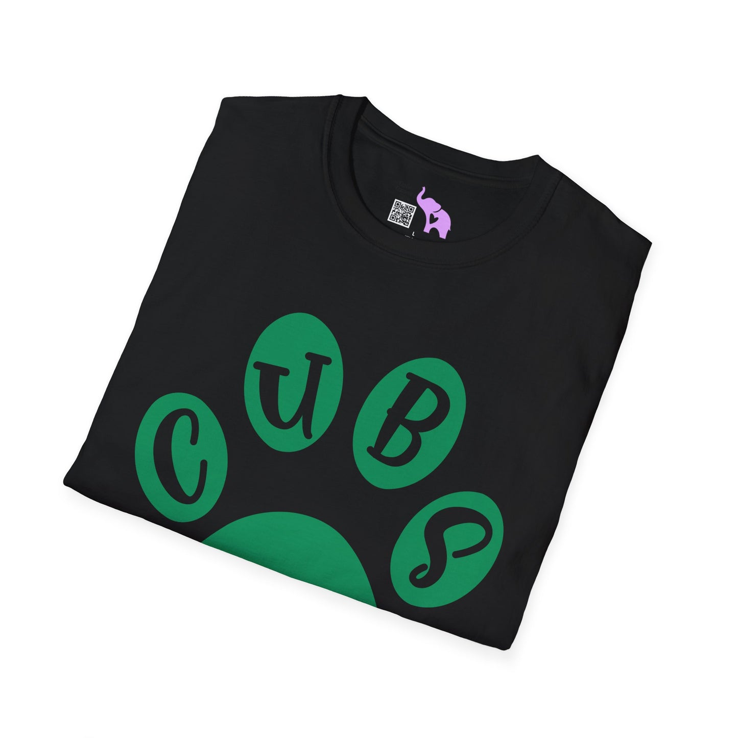 Brenham Cubs Paw Print Adult T-shirt