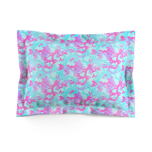 Cotton Candy Camo Microfiber Pillow Sham