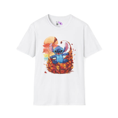 Autumn Leaves Stitch Adutl T-shirt