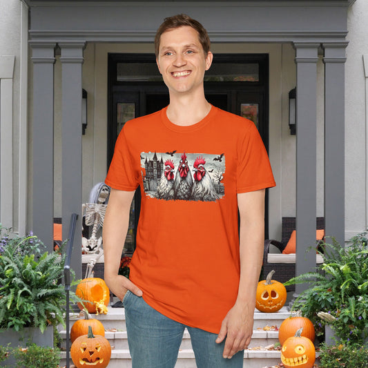 Spooky Chickens Adult T-shirt