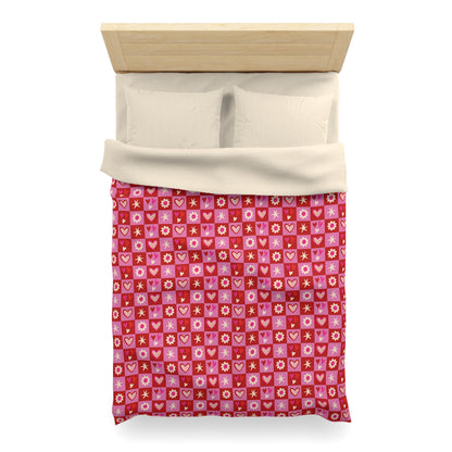 Valentine Toss Microfiber Duvet Cover