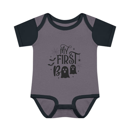My First Boo Infant Baby Rib Bodysuit