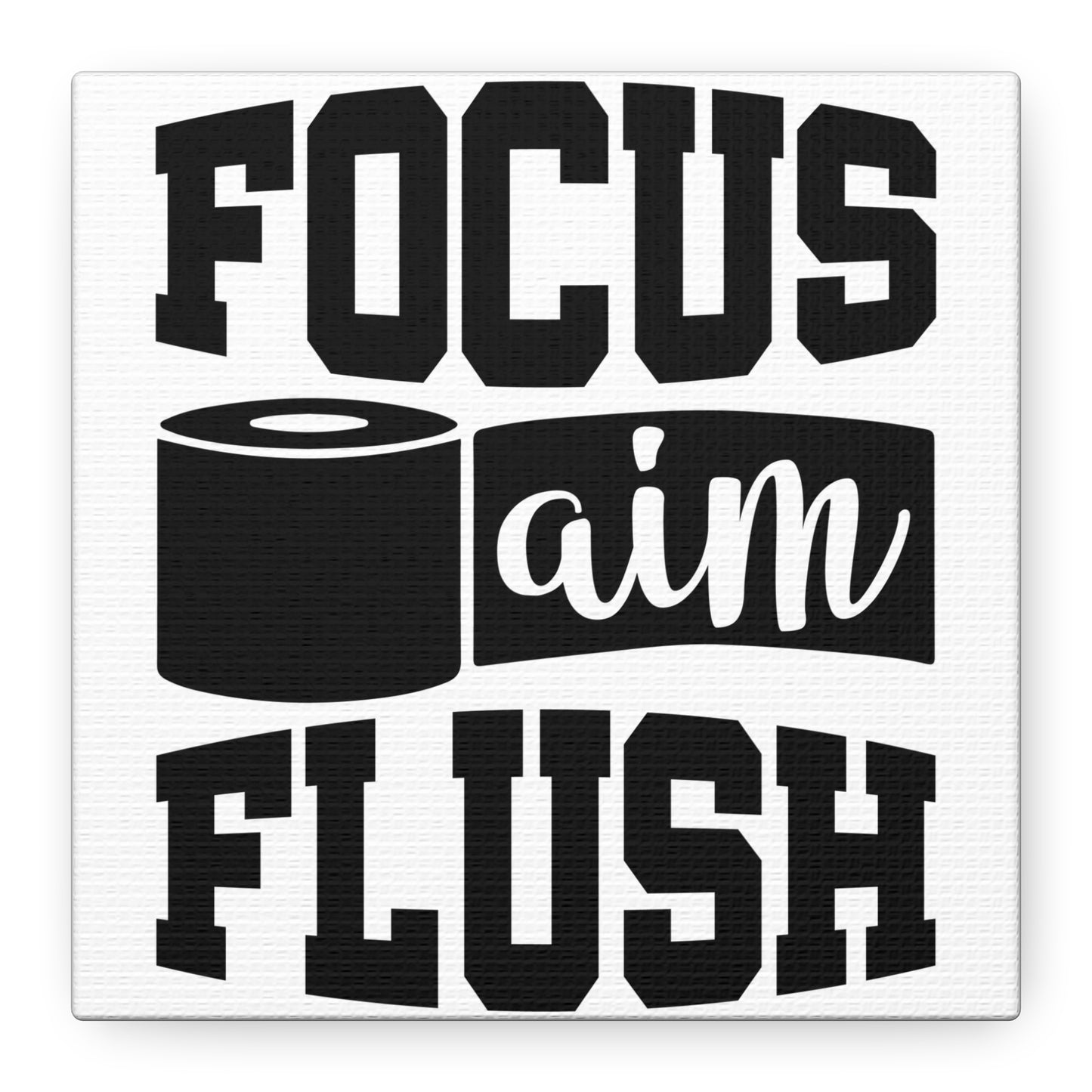 Focus Aim Flush Canvas Art