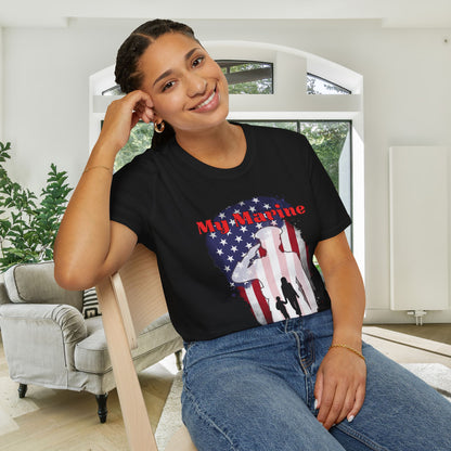 My Marine My Son (Mom) Adult T-shirt