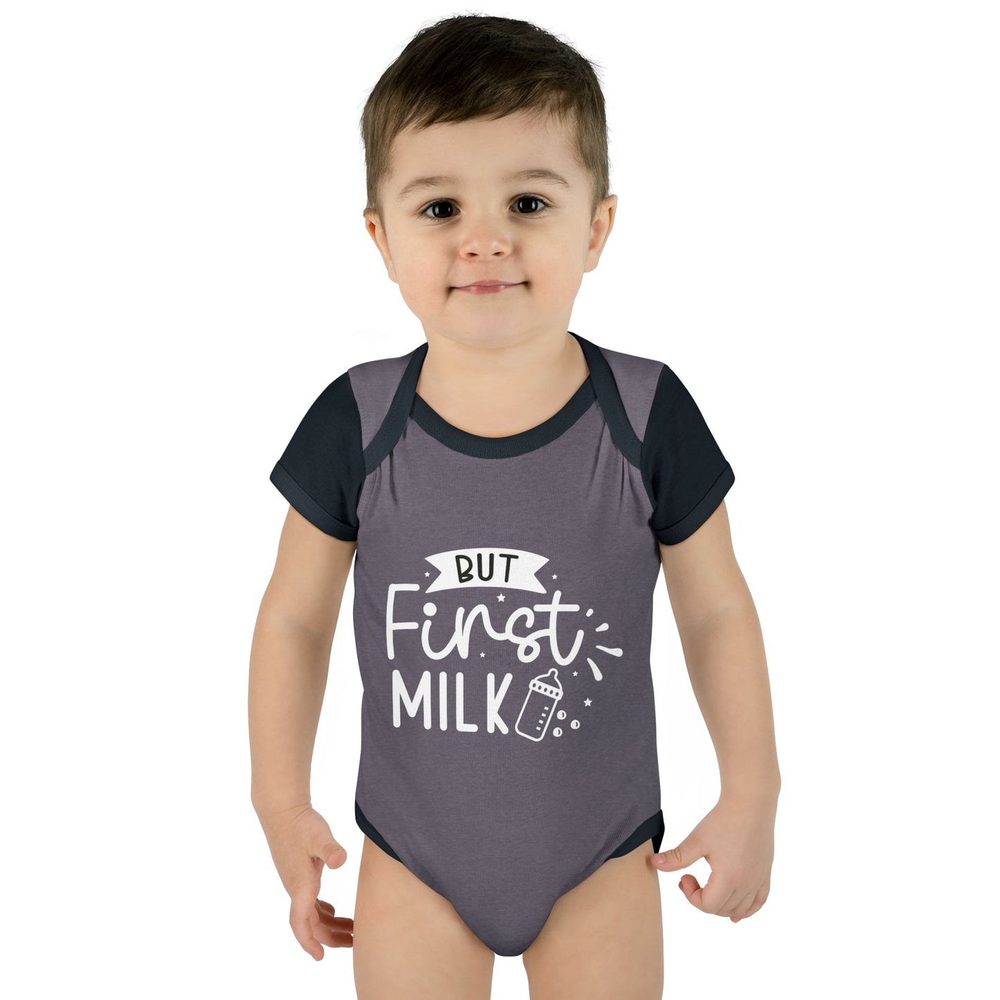 But First Milk Infant Baby Rib Bodysuit