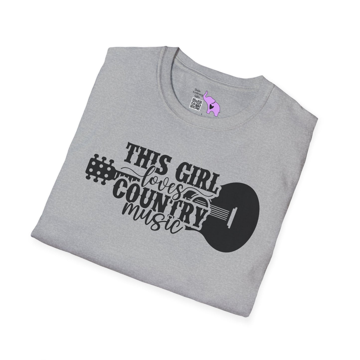 This Girl Loves Country Music Adult T-shirt