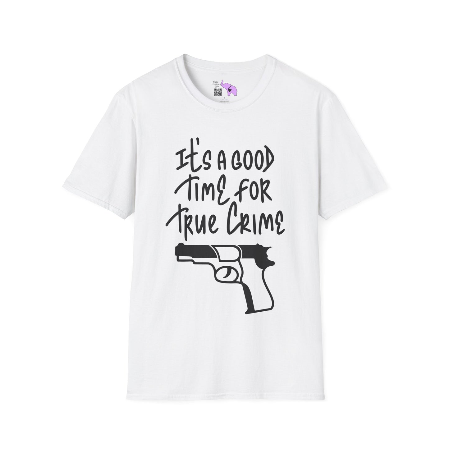 It's A Good Time For True Crime (Gun) Adult T-shirt