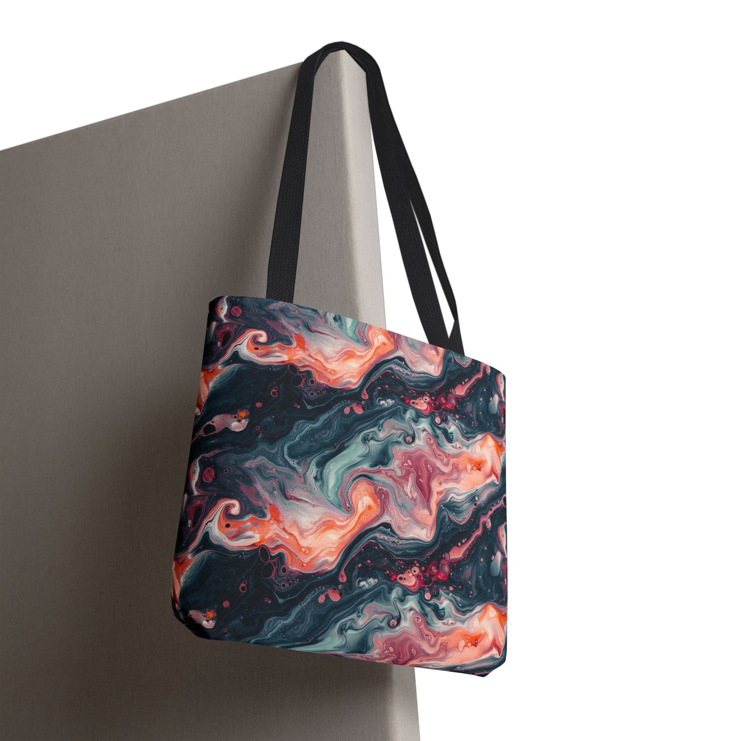 Pink Venom Marble Canvas Tote Bag