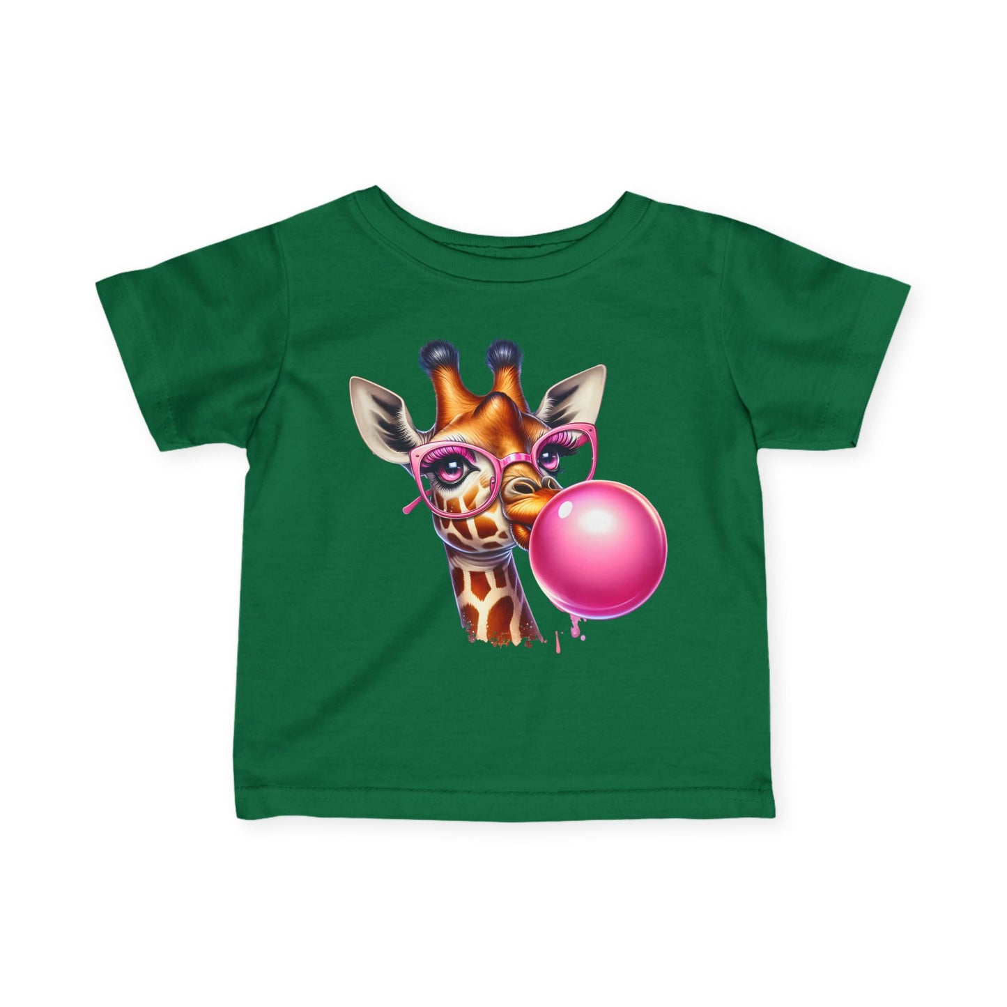""Giraffe Blowing Bubble Infant Soft T-Shirt
