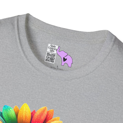 Colorburst Flowers Adult T-shirt