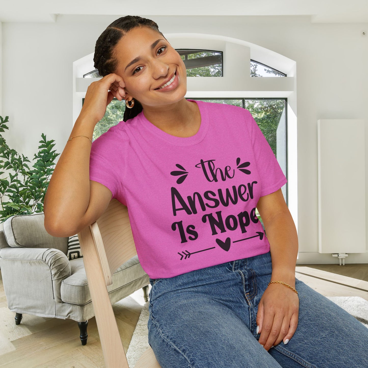 The Answer is Nope Adult T-shirt