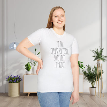 I'm Not Always Sarcastic Sometimes I'm Asleep Adult T-shirt