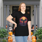 Creepy Bats Over Moon 14 Adult T-shirt