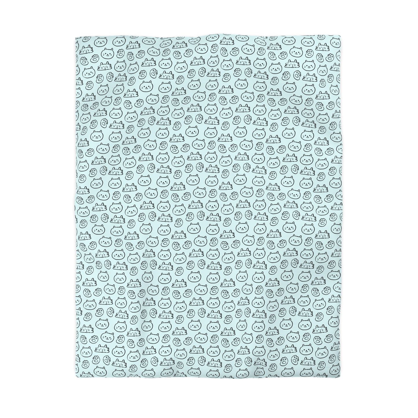 Cat Lovers Microfiber Duvet Cover