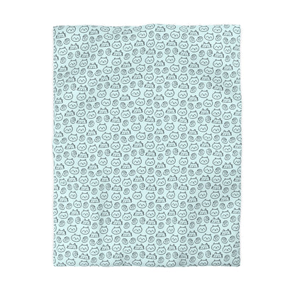 Cat Lovers Microfiber Duvet Cover