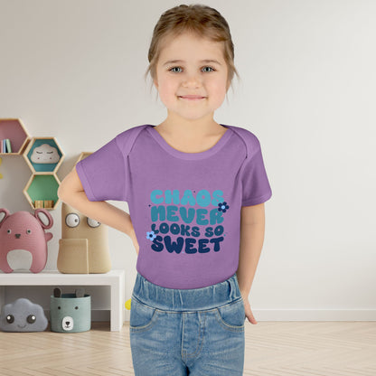 Chaos Never Looked So Sweet Infant Baby Rib Bodysuit