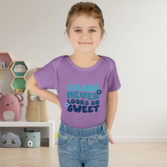 Chaos Never Looked So Sweet Infant Baby Rib Bodysuit