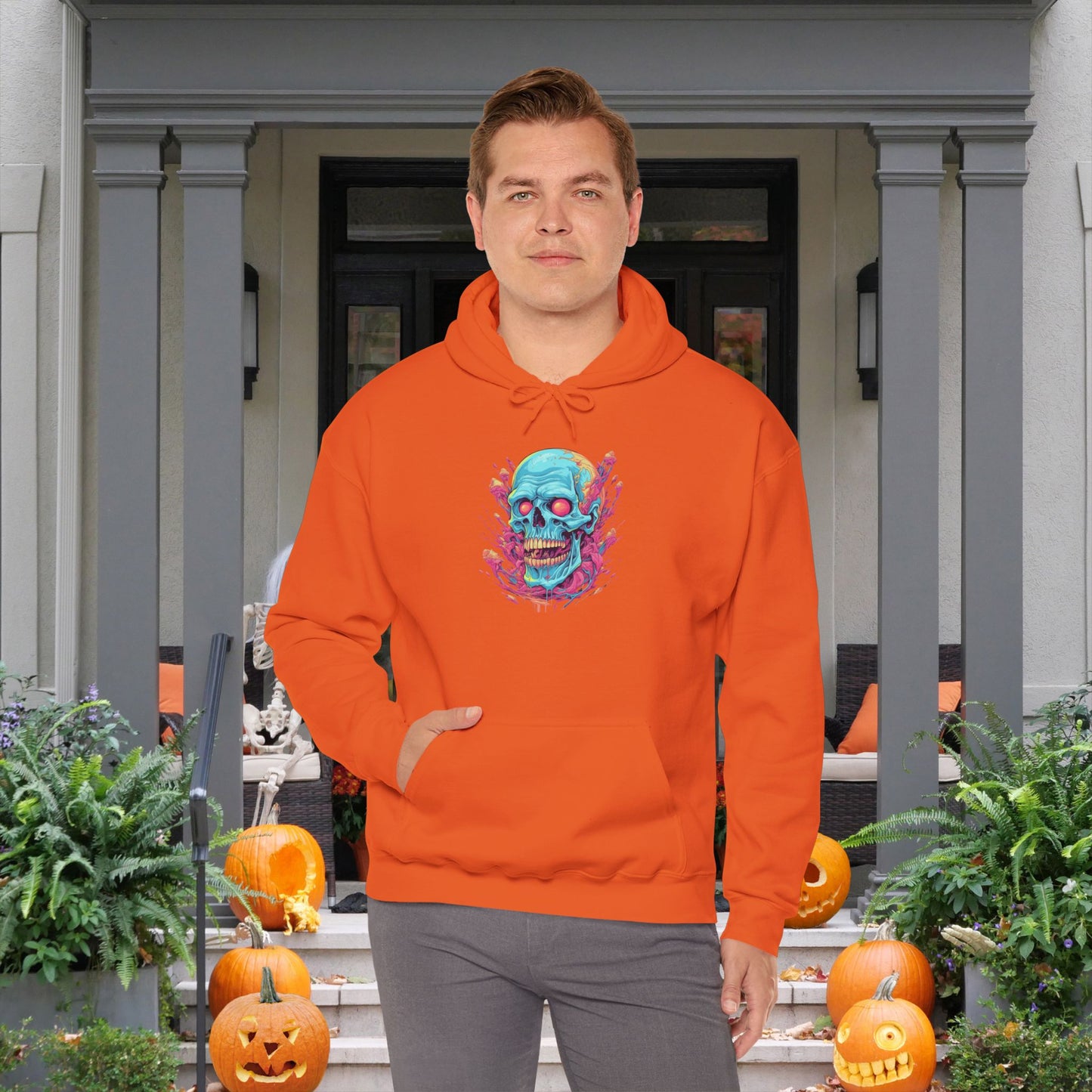 Psycho Skull Heavy Blend™ Hooded Sweatshirt