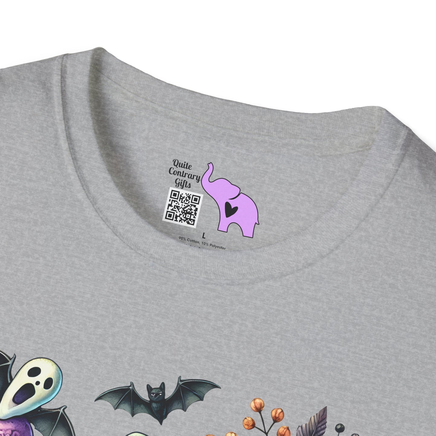 Ice Cream Cones w/Pumpkins and Ghost Adult  T-shirt