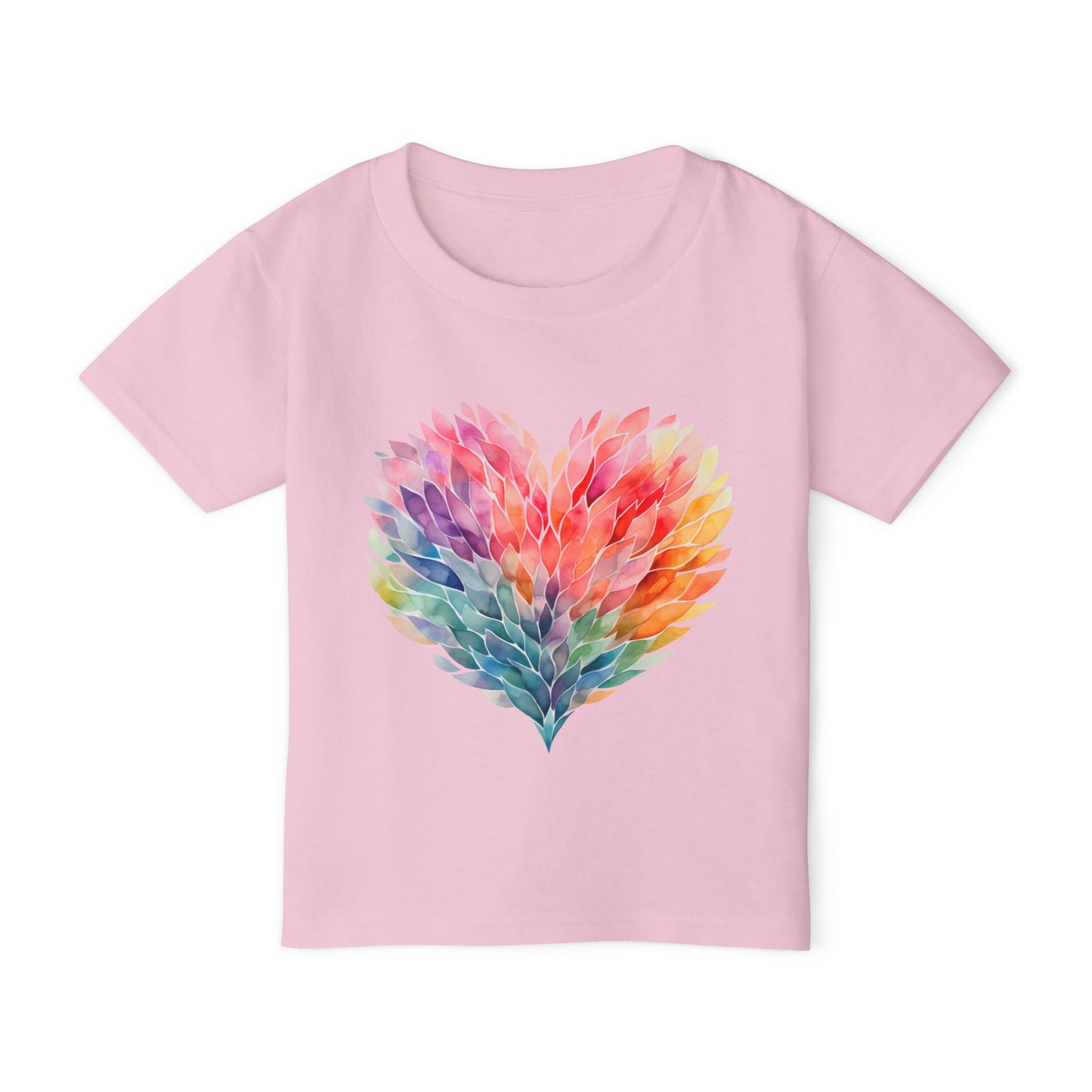 Feathery Heart Heavy Cotton™ Toddler T-shirt