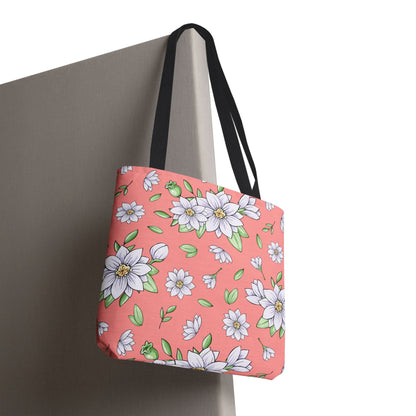 Jasmine Blush Garden Canvas Tote Bag