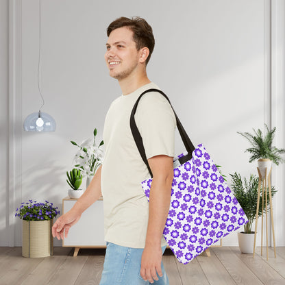 Purple Prism Garden Canvas Tote Bag