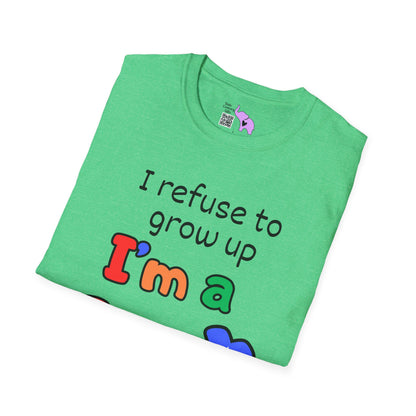 I Refuse To Grow Up I'm a Gen X Kid Adult T-shirt