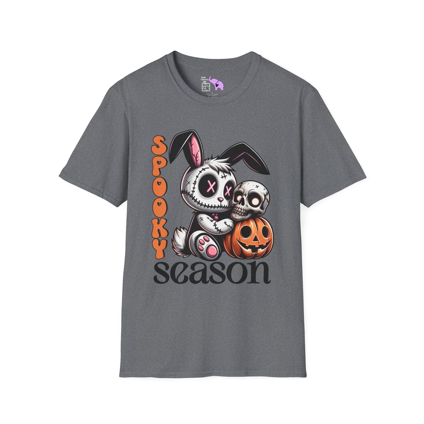 Spooky Season (Voodoo Bunny/Pumpkin) Adult T-shirt